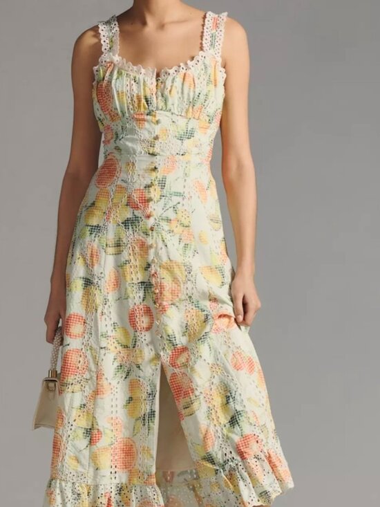 Anthropologie Dresses & Skirts - Anthropologie Ruffled Eyelet Dress, NWT, SZ M